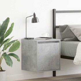 Mesilla de noche de pared gris hormigón 38x34x40 cm von , Nachttische - Ref: Foro24-861235, Preis: 36,14 €, Rabatt: %