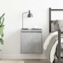 Mesilla de noche de pared gris hormigón 38x34x40 cm von , Nachttische - Ref: Foro24-861235, Preis: 36,14 €, Rabatt: %