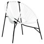 Silla de jardín con forma huevo ratán sintético blanco y negro von , Gartenstühle - Ref: Foro24-4009288, Preis: 83,24 €, Raba...