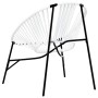 Silla de jardín con forma huevo ratán sintético blanco y negro von , Gartenstühle - Ref: Foro24-4009288, Preis: 83,24 €, Raba...