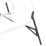 Silla de jardín con forma huevo ratán sintético blanco y negro von , Gartenstühle - Ref: Foro24-4009288, Preis: 83,24 €, Raba...