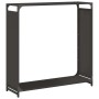 Leñero negro 90x28x90 cm Acero laminado en frío de , Bolsas y soportes de leña - Ref: Foro24-864215, Precio: 63,45 €, Descuen...