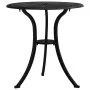 Mesa y sillas de bistró 3 piezas aluminio fundido negro de vidaXL, Conjuntos de jardín - Ref: Foro24-315592, Precio: 314,94 €...