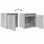 Mesillas de noche de pared 2 uds gris Sonoma 38x34x40 cm de , Mesitas de noche - Ref: Foro24-861240, Precio: 62,81 €, Descuen...