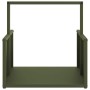 Leñero verde oliva 40x40x40 cm Acero laminado en frío von , Brennholztaschen und -halter - Ref: Foro24-864274, Preis: 41,19 €...