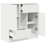 Aparador con cajones y puertas blanco 70,5x34x74,5 cm de , Aparadores - Ref: Foro24-861841, Precio: 105,85 €, Descuento: %