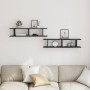 Estantes de pared 2 uds roble negro 90x18x20 cm by , Shelves and shelves - Ref: Foro24-862061, Price: 42,92 €, Discount: %