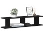 Estantes de pared 2 uds roble negro 90x18x20 cm by , Shelves and shelves - Ref: Foro24-862061, Price: 42,92 €, Discount: %