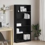 Estantería de madera de roble negro 80x24x176 cm by , Bookcases and shelves - Ref: Foro24-862456, Price: 105,85 €, Discount: %