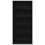 Estantería de madera de roble negro 80x24x176 cm by , Bookcases and shelves - Ref: Foro24-862456, Price: 105,85 €, Discount: %