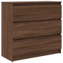 Aparador roble marrón 80x35x76 cm madera de ingeniería by , Sideboards - Ref: Foro24-861739, Price: 103,09 €, Discount: %