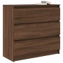 Aparador roble marrón 80x35x76 cm madera de ingeniería by , Sideboards - Ref: Foro24-861739, Price: 103,09 €, Discount: %