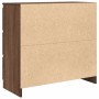 Aparador roble marrón 80x35x76 cm madera de ingeniería by , Sideboards - Ref: Foro24-861739, Price: 103,09 €, Discount: %
