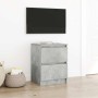 Mueble de TV de madera de ingeniería gris hormigón 40x35x54 cm de , Muebles TV - Ref: Foro24-861772, Precio: 50,08 €
