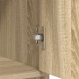 Aparador con cajones y puertas roble Sonoma 70,5x34x74,5 cm de , Aparadores - Ref: Foro24-861843, Precio: 97,57 €, Descuento: %