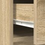 Aparador con cajones y puertas roble Sonoma 70,5x34x74,5 cm de , Aparadores - Ref: Foro24-861843, Precio: 97,57 €, Descuento: %