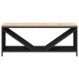 Leñero con tablero de madera negro 100,5x35,5x40 cm by , Firewood bags and holders - Ref: Foro24-864255, Price: 105,39 €, Dis...