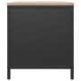 Leñero con tablero de madera negro 100,5x35,5x40 cm by , Firewood bags and holders - Ref: Foro24-864255, Price: 105,39 €, Dis...
