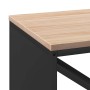 Leñero con tablero de madera negro 100,5x35,5x40 cm by , Firewood bags and holders - Ref: Foro24-864255, Price: 105,39 €, Dis...