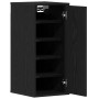Zapatero de madera de roble negro 32x35x70 cm de , Zapateros y organizadores de calzado - Ref: Foro24-862075, Precio: 68,26 €...