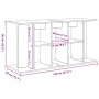 Soporte para acuario de madera de roble negro 120x40x60 cm von , Aquarium unterstützt - Ref: Foro24-862151, Preis: 90,18 €, R...