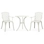 3-teiliger Bistrotisch und Stühle aus weißem Aluminiumguss von vidaXL, Gartensets - Ref: Foro24-315593, Preis: 301,21 €, Raba...