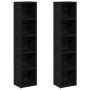 Estantería para CDs 2 uds roble negro 21x16x93,5 cm von , CD- und DVD-Speicher - Ref: Foro24-861986, Preis: 59,12 €, Rabatt: %