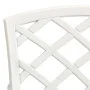 Bistro table and chairs 3 pieces white cast aluminum by vidaXL, Garden sets - Ref: Foro24-315593, Price: 312,92 €, Discount: %