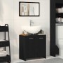 Mueble de baño con espejo de madera de ingeniería roble negro von , Badezimmermöbel - Ref: Foro24-862014, Preis: 67,69 €, Rab...