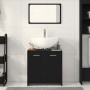 Mueble de baño con espejo de madera de ingeniería roble negro von , Badezimmermöbel - Ref: Foro24-862014, Preis: 67,69 €, Rab...