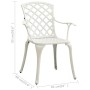3-teiliger Bistrotisch und Stühle aus weißem Aluminiumguss von vidaXL, Gartensets - Ref: Foro24-315593, Preis: 301,21 €, Raba...