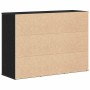 Aparador roble negro 91x29,5x65 cm madera de ingeniería by , Sideboards - Ref: Foro24-862477, Price: 113,50 €, Discount: %