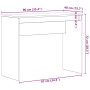 Escritorio roble negro 90x40x72 cm madera de ingeniería von , Schreibtische - Ref: Foro24-861984, Preis: 44,79 €, Rabatt: %