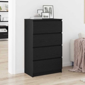Aparador de roble negro 60x35x98,5 cm madera de ingeniería von , Sideboards - Ref: Foro24-861992, Preis: 116,45 €, Rabatt: %