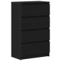 Aparador de roble negro 60x35x98,5 cm madera de ingeniería by , Sideboards - Ref: Foro24-861992, Price: 121,25 €, Discount: %
