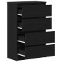 Aparador de roble negro 60x35x98,5 cm madera de ingeniería by , Sideboards - Ref: Foro24-861992, Price: 121,25 €, Discount: %