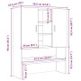 Mueble para lavadora roble negro 70,5x25,5x90 cm von , Zubehör für Waschmaschinen und Trockner - Ref: Foro24-862063, Preis: 7...