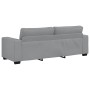 Sofá de 3 plazas de tela gris claro 180 cm de , Sofás - Ref: Foro24-4105176, Precio: 244,72 €, Descuento: %
