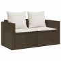 Set de muebles de jardín con cojines apilables 5 pzas marrón by , Outdoor sofas - Ref: Foro24-4104164, Price: 250,75 €, Disco...