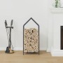 Leñero antracita 40x25x90 cm Acero laminado en frío by , Firewood bags and holders - Ref: Foro24-864297, Price: 41,85 €, Disc...