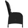 5-piece black synthetic rattan garden bistro set by vidaXL, Garden sets - Ref: Foro24-3058552, Price: 636,56 €, Discount: %