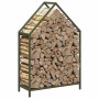 Leñero verde oliva 60x25x90 cm Acero laminado en frío de , Bolsas y soportes de leña - Ref: Foro24-864310, Precio: 41,83 €