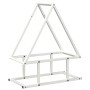 Leñero blanco 50x25x60 cm Acero laminado en frío by , Firewood bags and holders - Ref: Foro24-864312, Price: 30,49 €, Discoun...