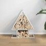 Leñero blanco 50x25x60 cm Acero laminado en frío by , Firewood bags and holders - Ref: Foro24-864312, Price: 30,49 €, Discoun...