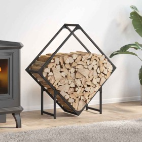 Leñero negro 80x25x80 cm Acero laminado en frío von , Brennholztaschen und -halter - Ref: Foro24-864283, Preis: 34,53 €, Raba...