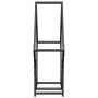 Leñero negro 80x25x80 cm Acero laminado en frío von , Brennholztaschen und -halter - Ref: Foro24-864283, Preis: 34,53 €, Raba...