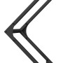 Leñero negro 80x25x80 cm Acero laminado en frío von , Brennholztaschen und -halter - Ref: Foro24-864283, Preis: 34,53 €, Raba...