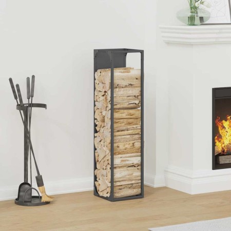 Leñero antracita 25x25x100 cm Acero laminado en frío von , Brennholztaschen und -halter - Ref: Foro24-864269, Preis: 52,56 €,...
