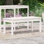 Gartenbank aus massivem weißem Kiefernholz 109x44x45 cm von vidaXL, Gartenbänke - Ref: Foro24-824005, Preis: 71,52 €, Rabatt: %