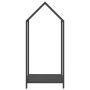 Leñero negro 40x25x90 cm Acero laminado en frío by , Firewood bags and holders - Ref: Foro24-864295, Price: 41,33 €, Discount: %